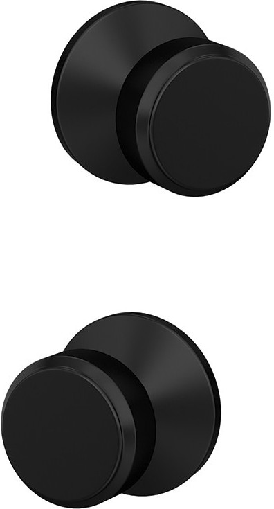 Custom Bowery - Kinsler Matte Black Interior Hall/Closet Dummy Door Knob