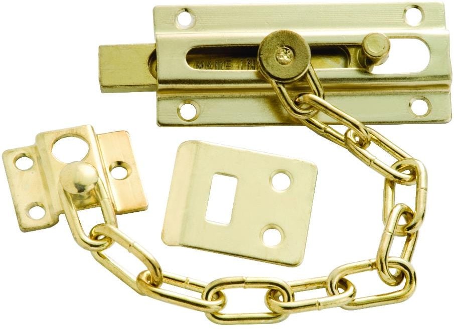 Polished Door Night Latch