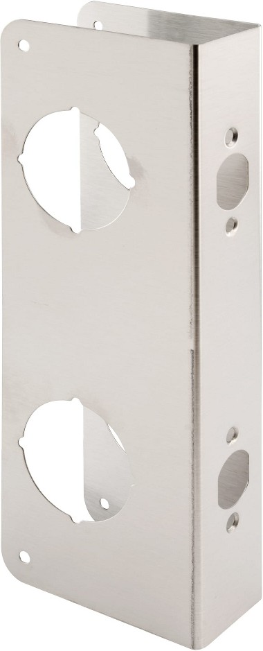 4-5/16-in W x 9-in H Satin Door Reinforcer Reinforcing mount