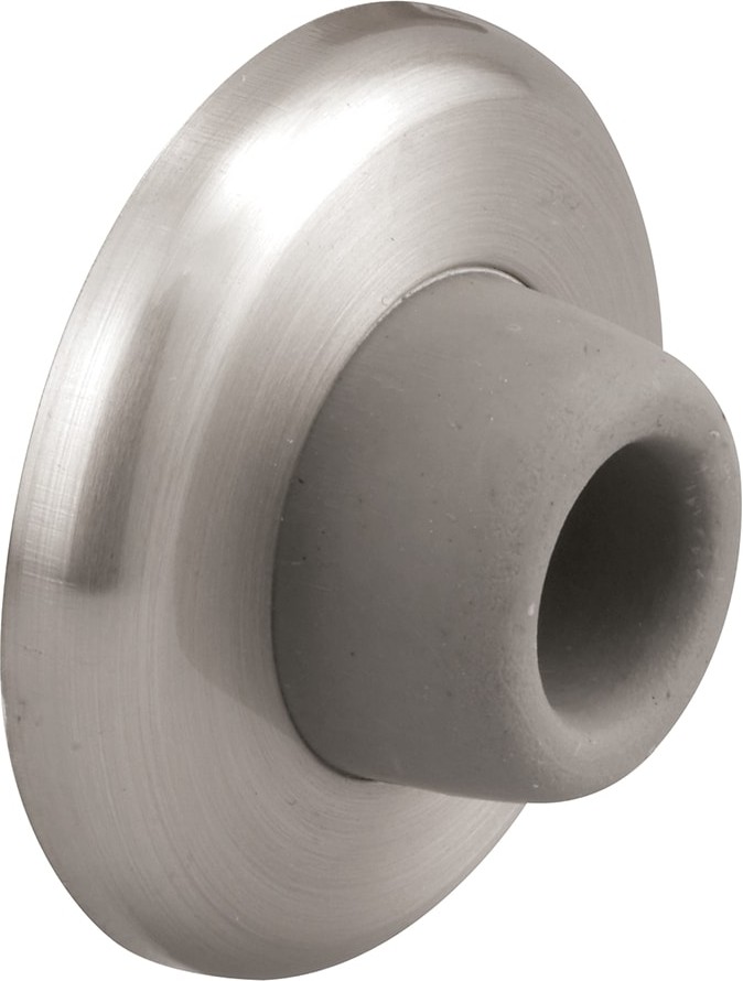 2-1/2-in Satin nickel Wall protector Door Stop