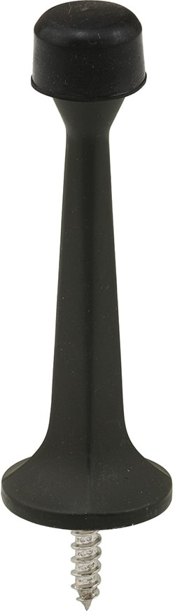 3-in Black Rigid Door Stop