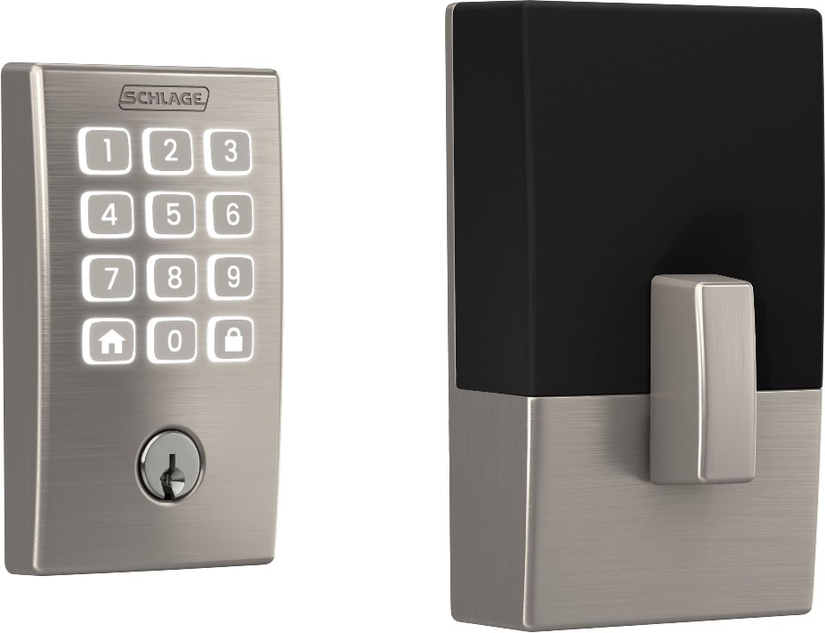 Arrive Century Satin Nickel Smart Lock Electronic Deadbolt with Wifi Bluetooth and Keypad