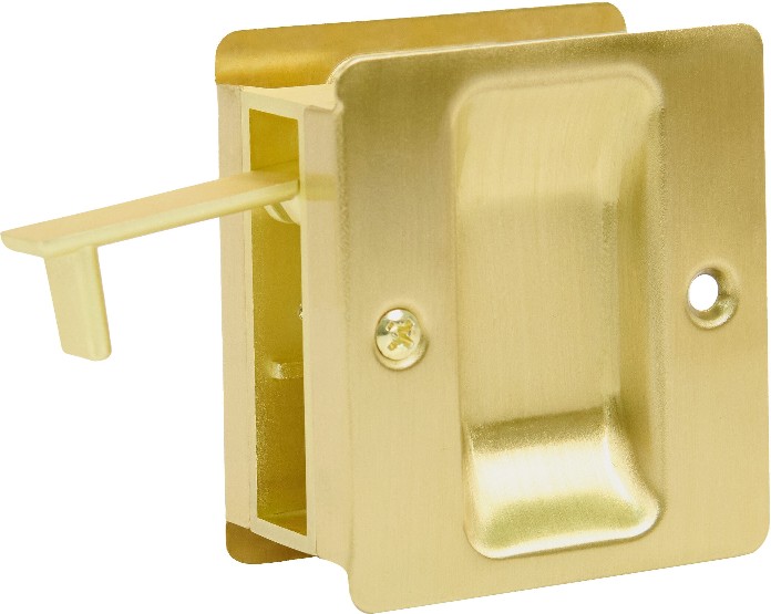 1.375-in Polished brass Pocket Door Pull
