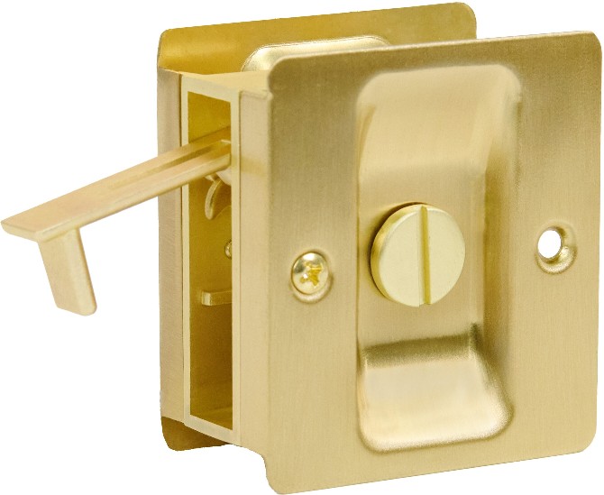1.375-in Polished brass Pocket Door Pull