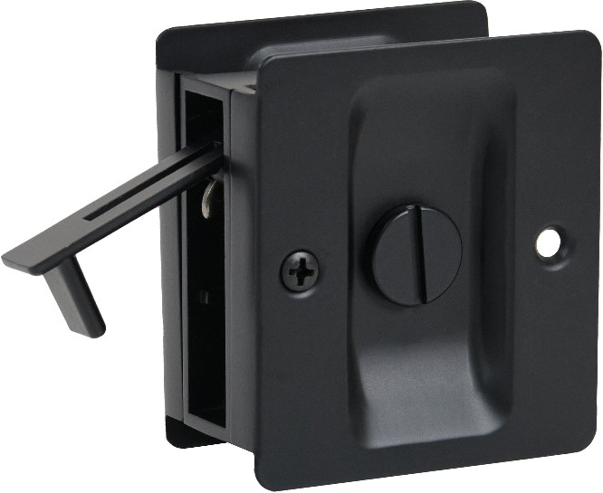 1.375-in Matte black Pocket Door Pull