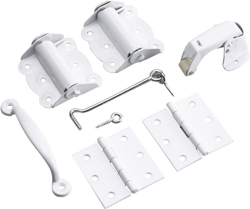 10.4-in Adjustable White Iron Screen/Storm door hardware kit