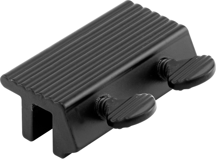 Black Black Sliding Patio Door Single bolt lock