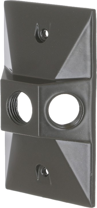 Rectangle Bronze Metal Weatherproof Electrical Box Cover