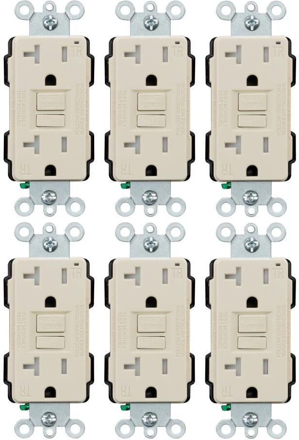125-volt Tamper Resistant GFCI Residential Decorator Outlet