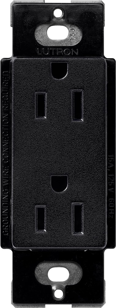 Claro 15 -Amp 120-volt Residential Decorator Outlet , Midnight