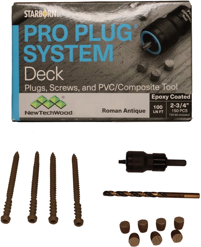 10 x 2-3/4 in. Epoxy Pro Plug System 100 Ln FT Roman Antique (150 pcs)