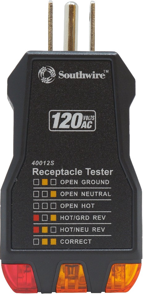 Analog Display Receptacle Specialty meter 0.1 Amp 120 -Volt