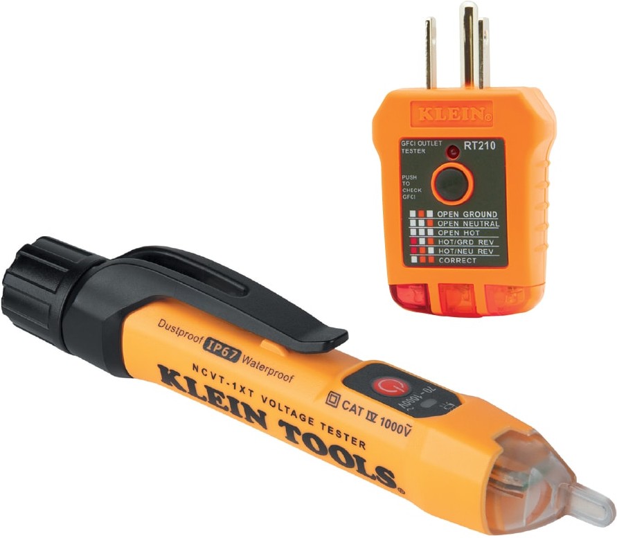 Non-Contact Voltage and GFCI Receptacle Premium Test Kit