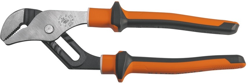 Insulated Pump Pliers, Slim Handle, 10-Inch