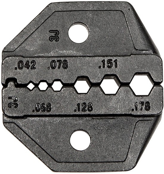 Die Set for RG174/179/Belden 8218 and Fiber Optic