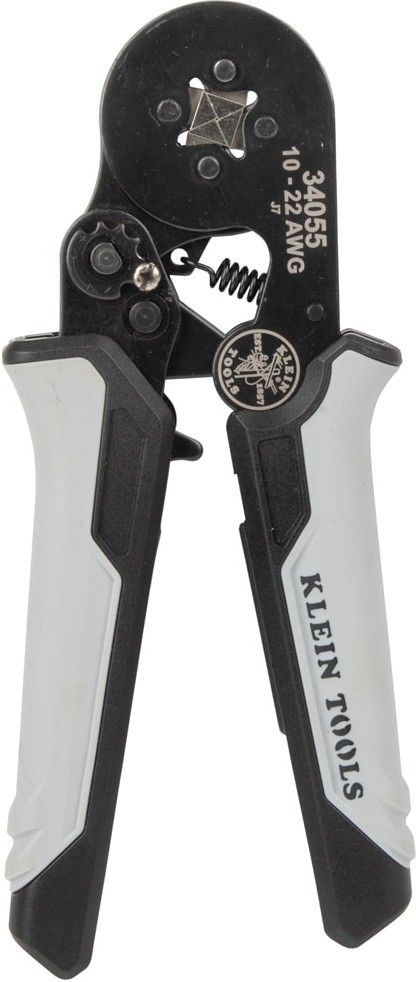 Ratcheting Ferrule Square Crimper, 10 to 22 AWG Wire