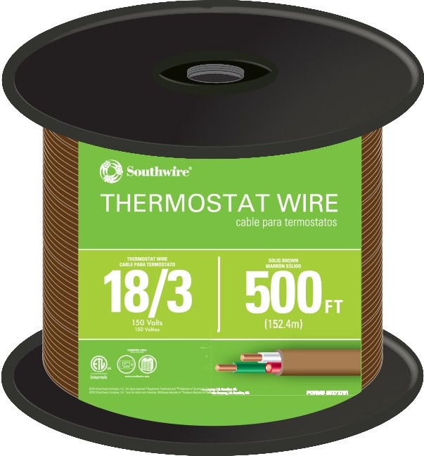500 18 / 3 Solid Thermostat Wire ( By-the-roll )