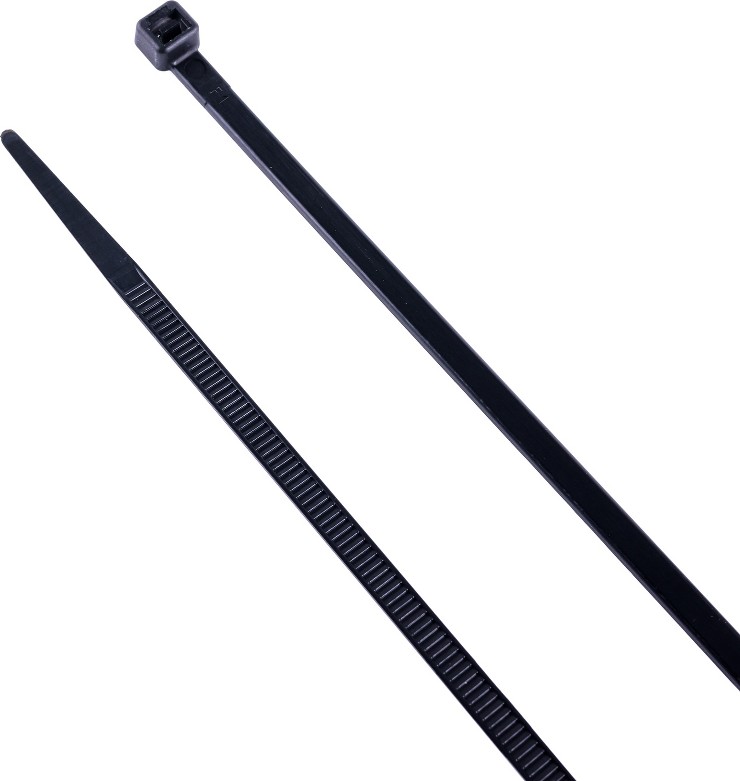 11-in Nylon Zip ties Black with UV Protection ( 100 -Pack)