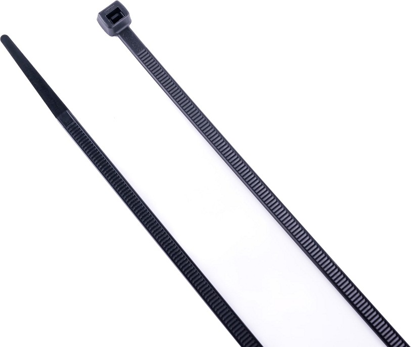 11-in Nylon Zip ties Black with UV Protection ( 100 -Pack)