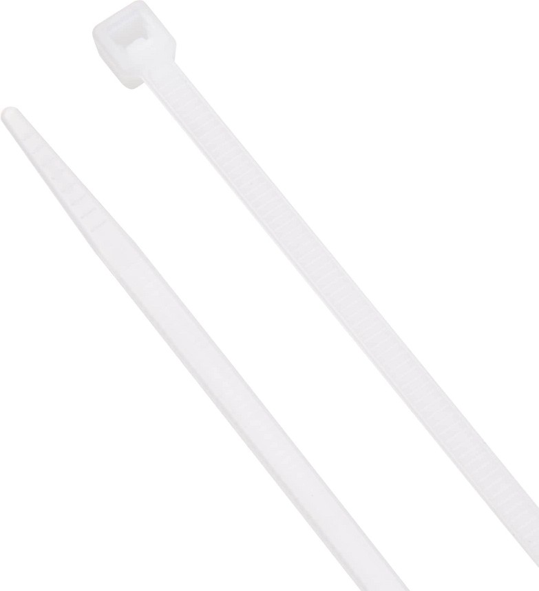 8-in Nylon Zip ties Off-white ( 50 -Pack)