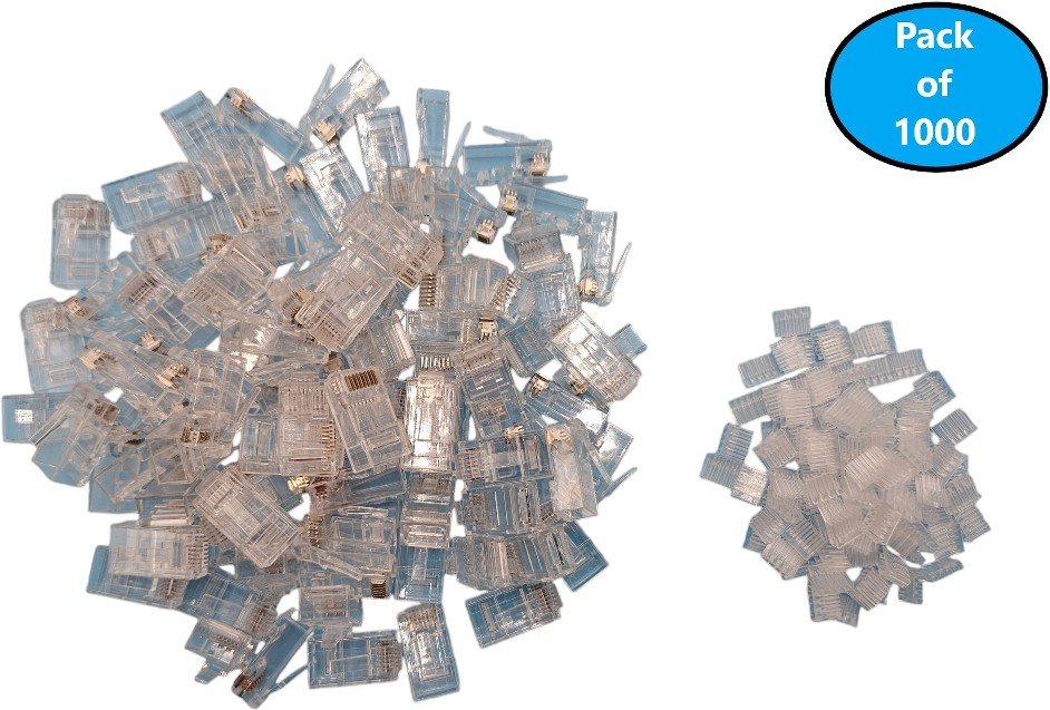 1000 -Pack Cat6 RJ45 Modular plug