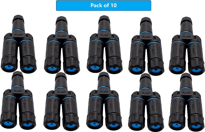 10 -Pack Cat7 RJ45 In-line coupler
