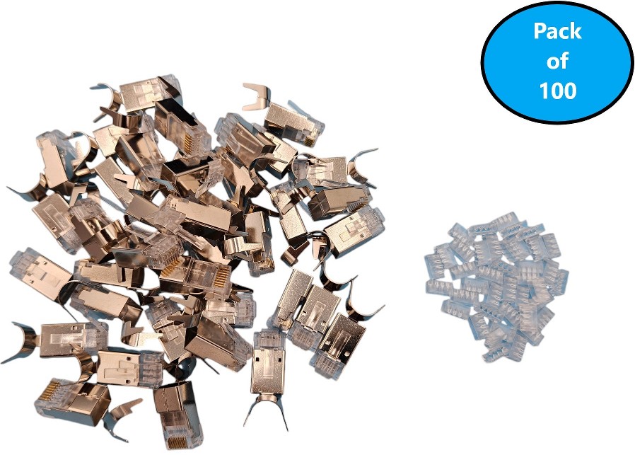 100 -Pack Cat7 RJ45 Modular plug