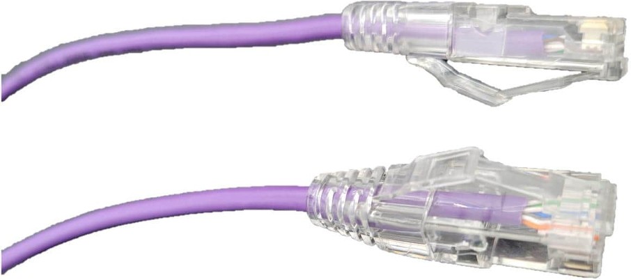 3-ft Cat 6A Purple Ethernet Cable Bag