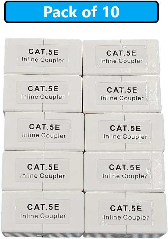 10 -Pack Cat5e RJ45 In-line coupler
