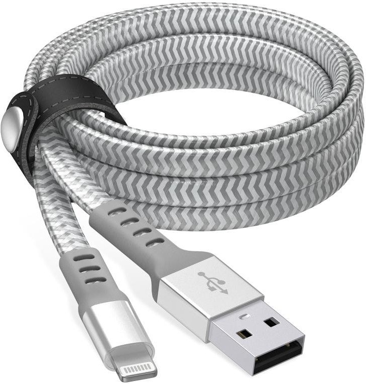 6-ft USB 2.0 Lightning Silver Cable