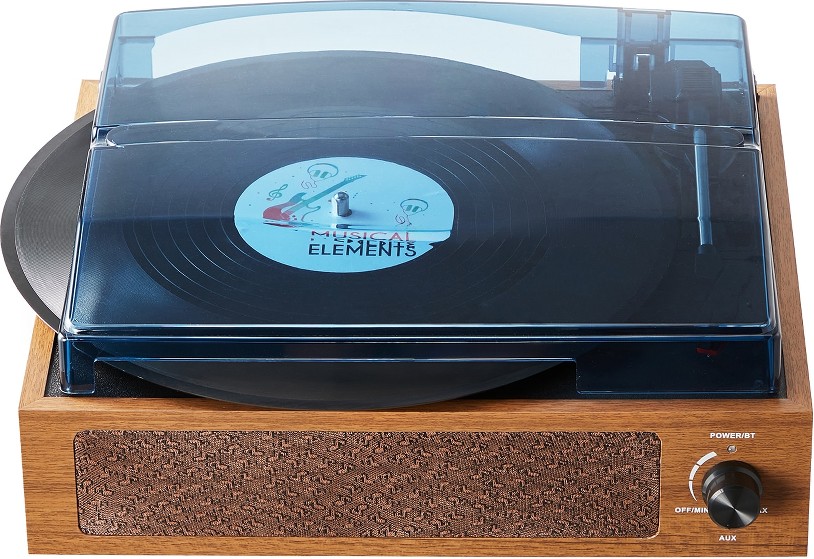 Vinyl Record Player 3 Black 3.5mm headphone splitter