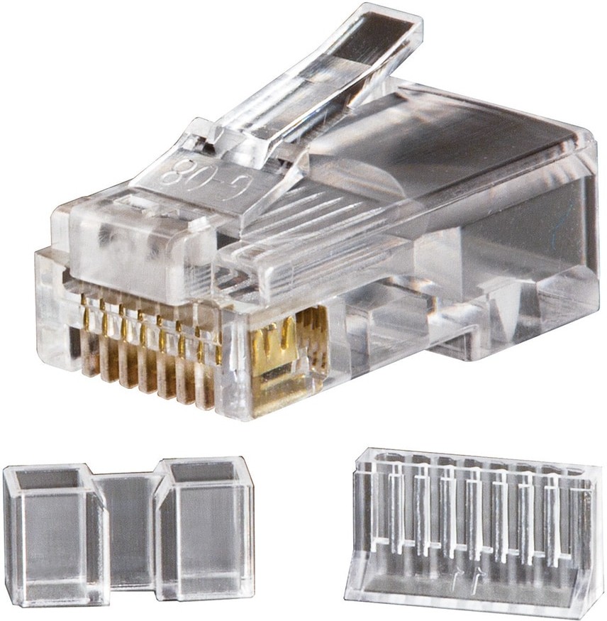 Modular Data Plugs RJ45 CAT6, 25-Pack
