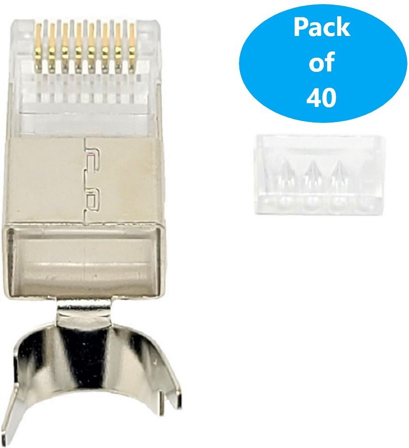 40 -Pack Cat7 RJ45 Modular plug