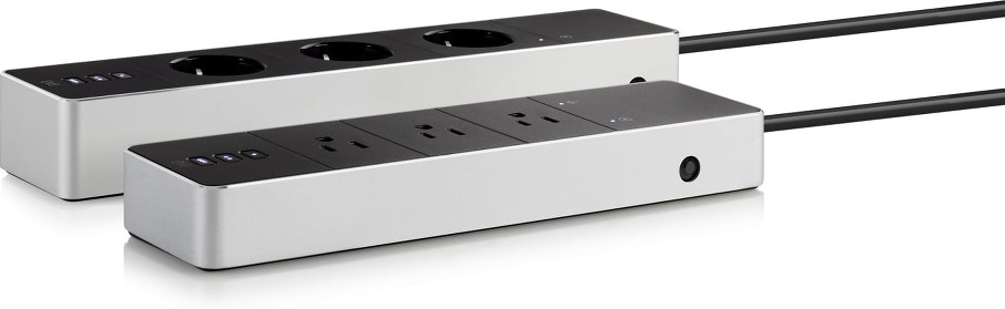 6-ft 3 -Outlet Indoor Black Power Strip