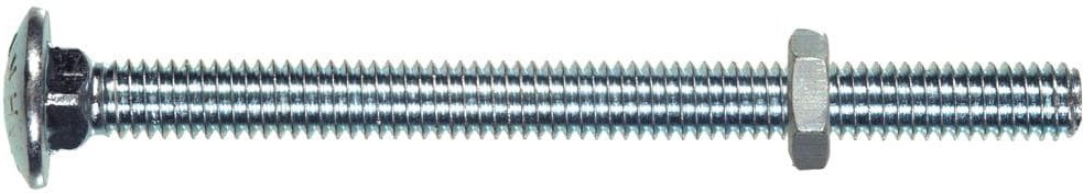 3/16-in x 4-in Zinc-plated Coarse Thread Interior Carriage Bolt 25 -Count
