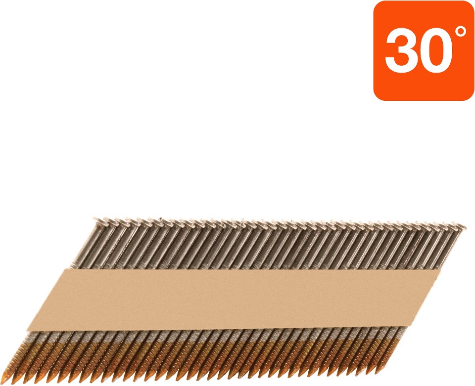 2-3/8-in x 0.11-in 30 -Degree 7d Bright Ring Shank Collated Framing nails ( 2000 -Per Box )
