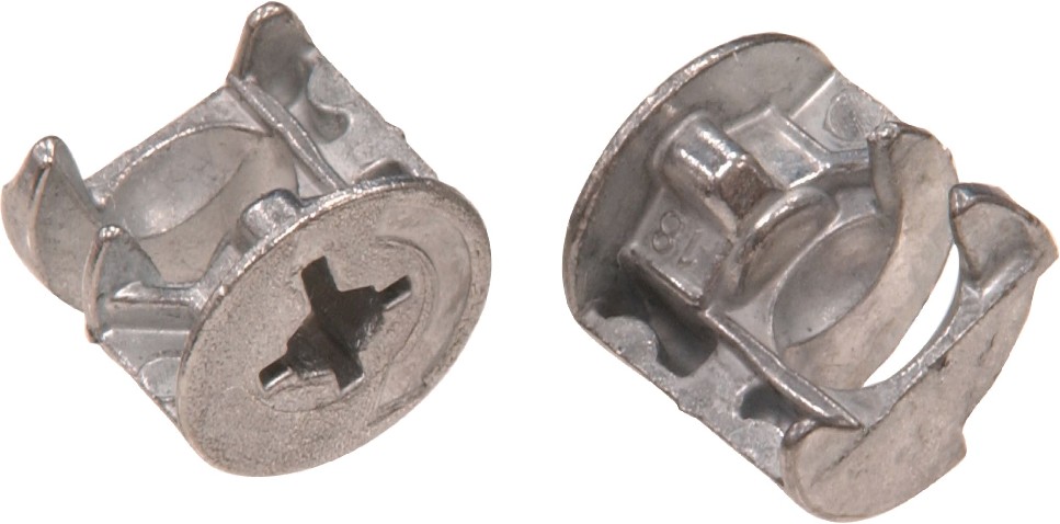 Nickel-Plated Joint Connector Nuts (For 3/4-in Wood)