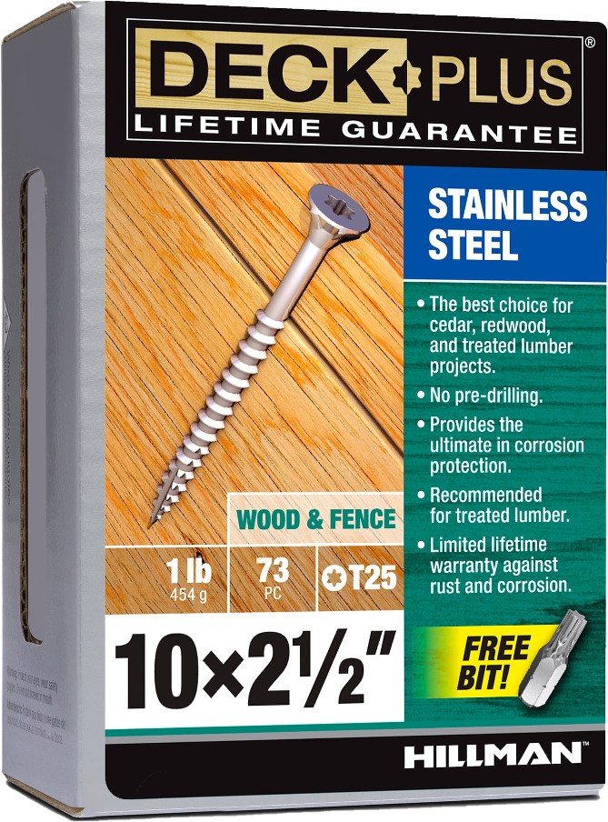#10 x 2-1/2-in Wood to wood Deck Screws ( 73 -Per Box )