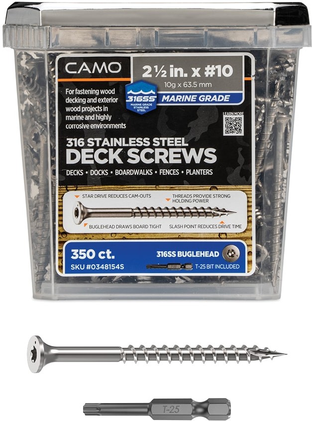 #10 x 2-1/2-in Wood to wood Deck Screws ( 350 -Per Box )