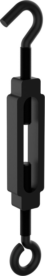 1/4-in x 7-1/2-in Steel Hook and eye Turnbuckle