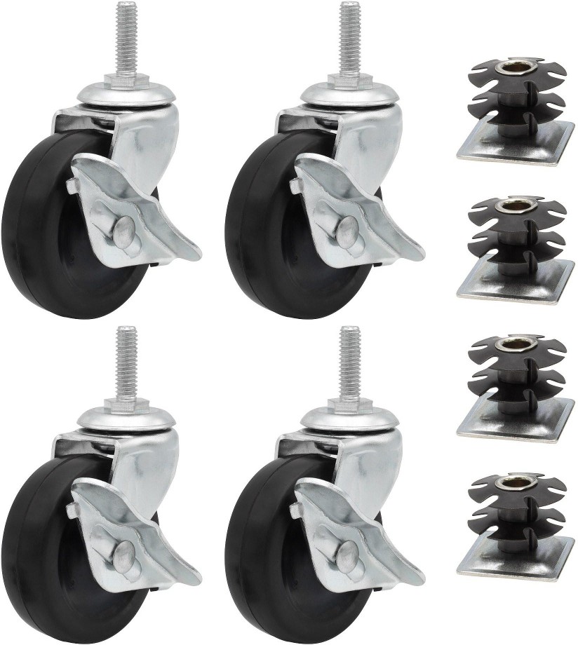 2-1/2-in Rubber Swivel Caster