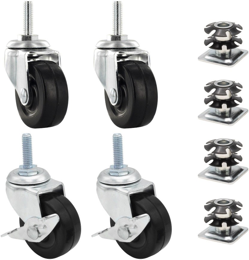 2-in Rubber Swivel Caster