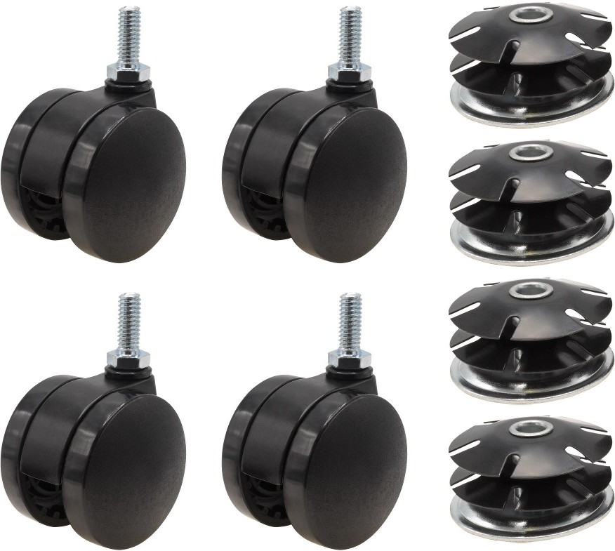 2-in Rubber Swivel Caster