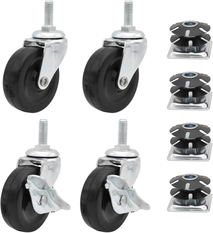2-1/2-in Rubber Swivel Caster
