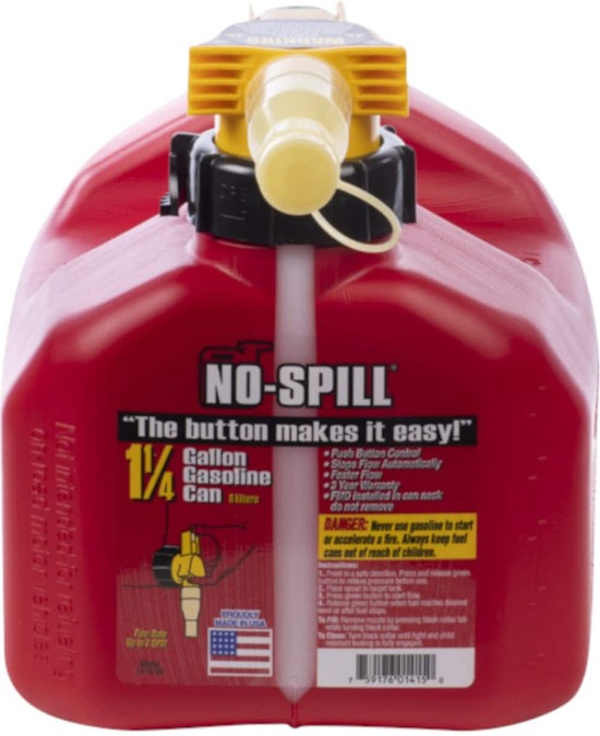 1.25-Gallon Plastic Gasoline Can