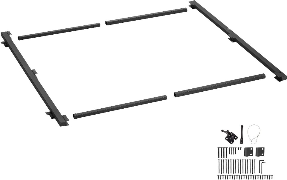 Adjustable Gate Building Kit 72-in Iron Gate frame kit