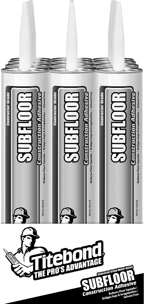 Polymer-based Brown Subfloor Interior/Exterior Construction Adhesive ( 28-fl oz Fluid Oz) 12 -Pack