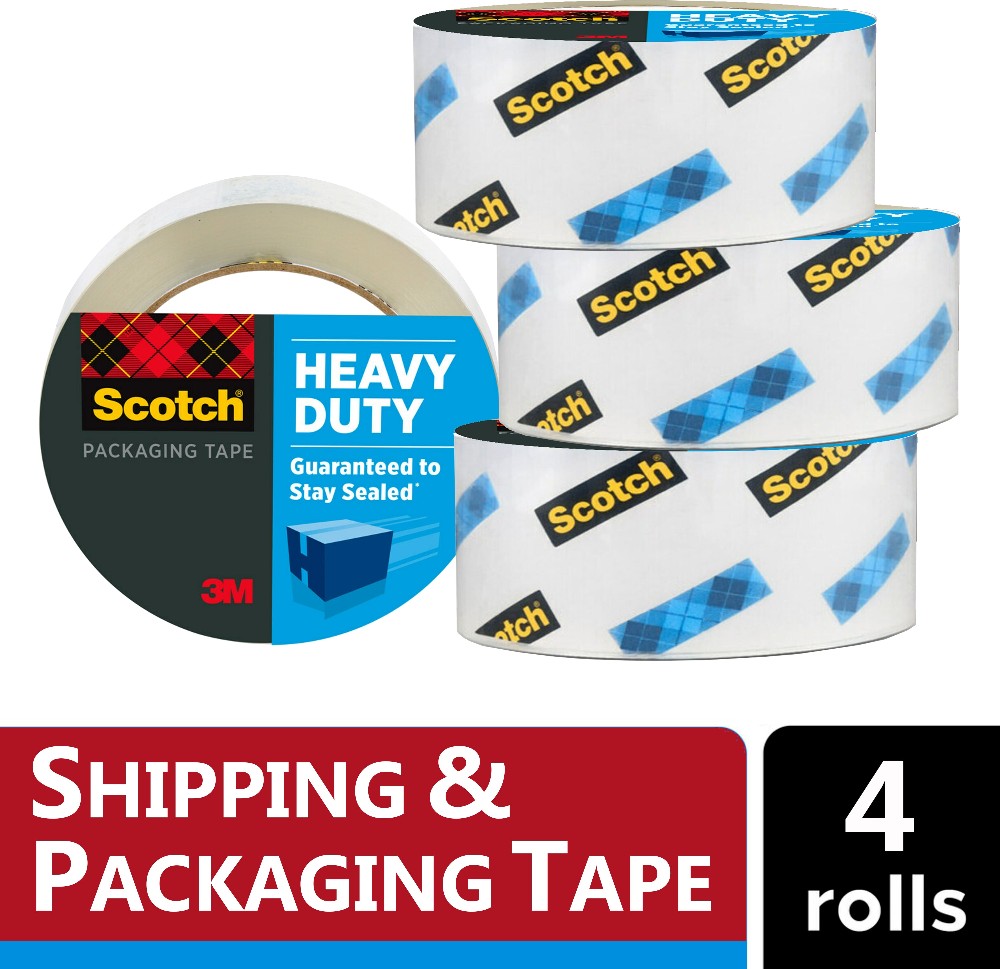 4 -Pack 1.88-in x 54.6-yd Heavy Duty Packaging tape