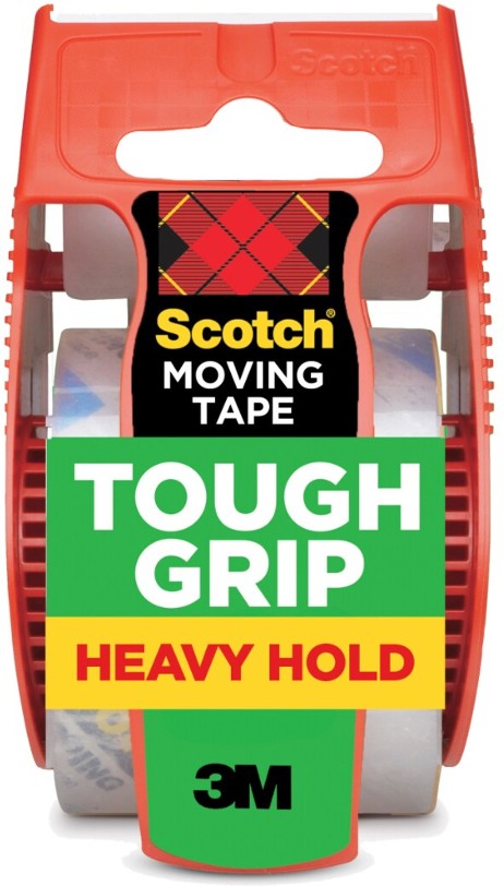 1 -Pack 1.88-in x 27.7-yd Tough Grip Moving tape Dispenser Included