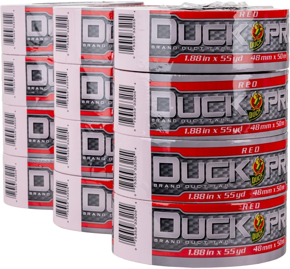 Pro Red Duct Tape 1.88-in x 55 Yard(s) 12 -Pack
